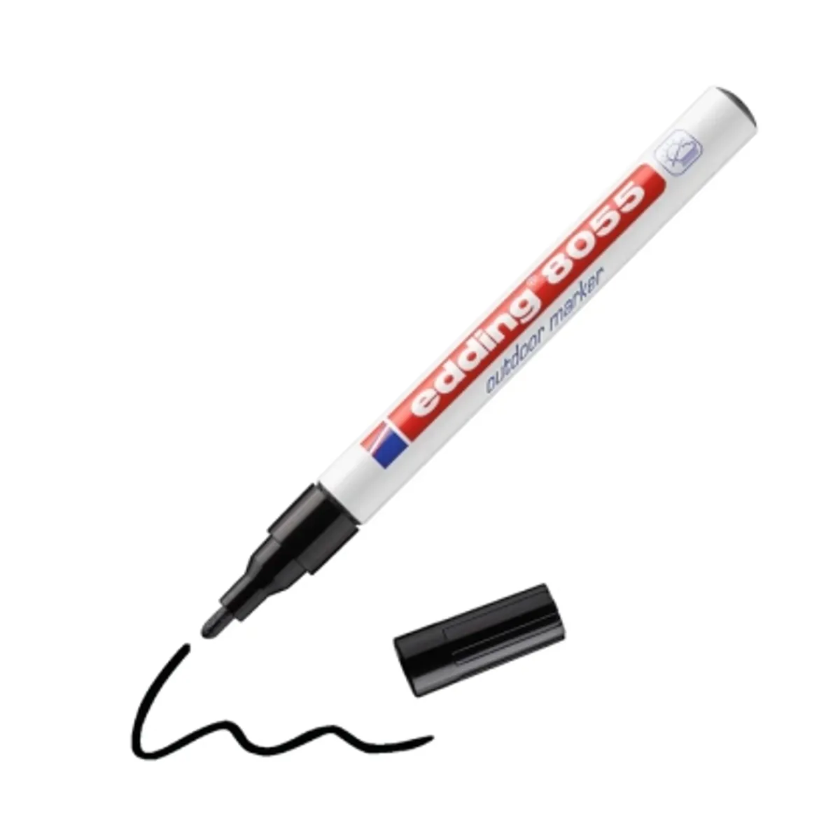 Маркер edding® 8055 ЕКСТЕРИОР, устойчив, черен, снимка 1