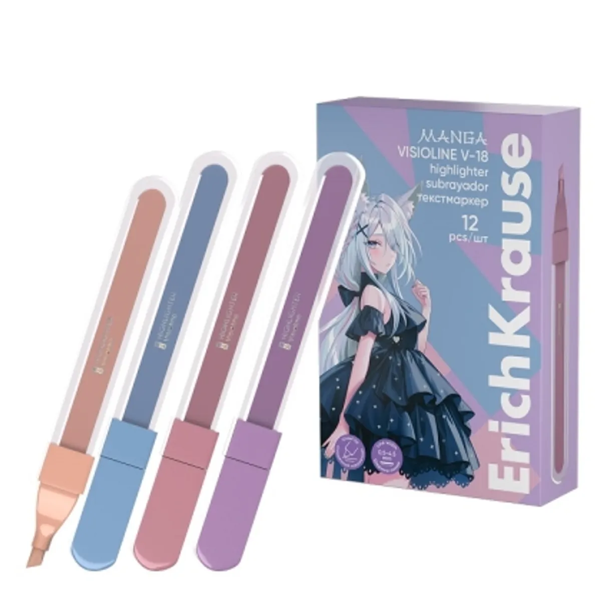 Текст маркер ErichKrause® Visioline V-18 Manga