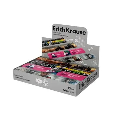 Корица на „Пластмасова линия ErichKrause® 15см, асорти, кутия“