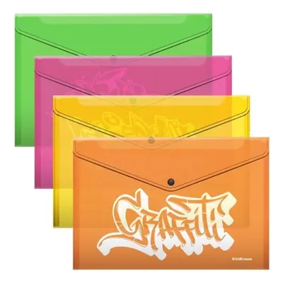 Корица на „Папка с копче ErichKrause® Graffiti A4, микс"