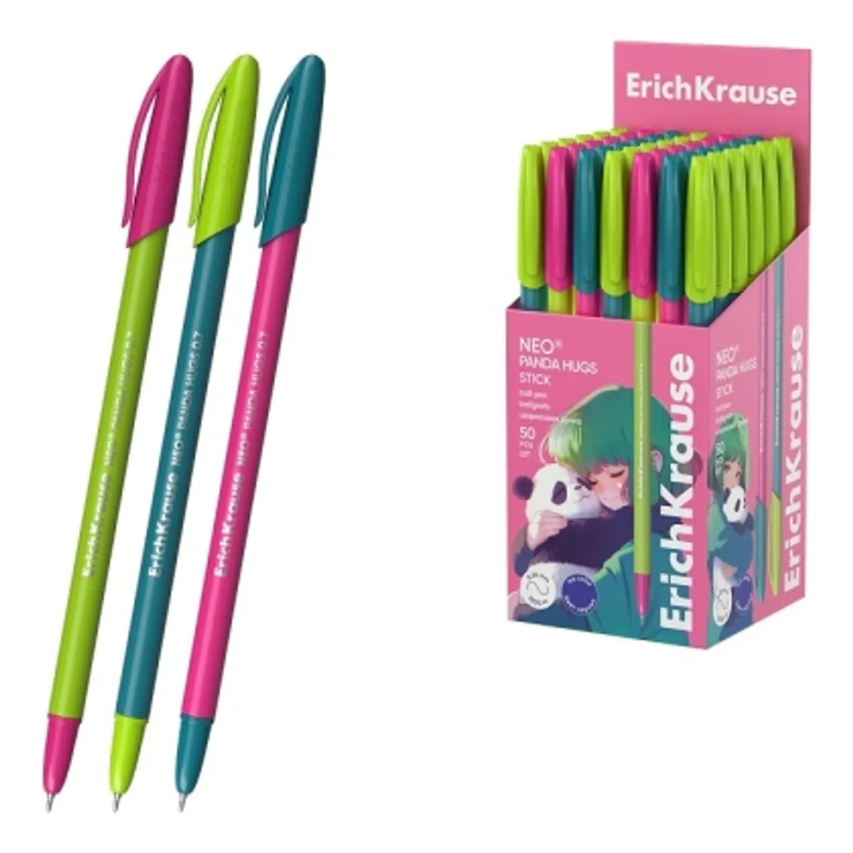 Химикалка ErichKrause Neo® Panda Hugs 0.7 mm