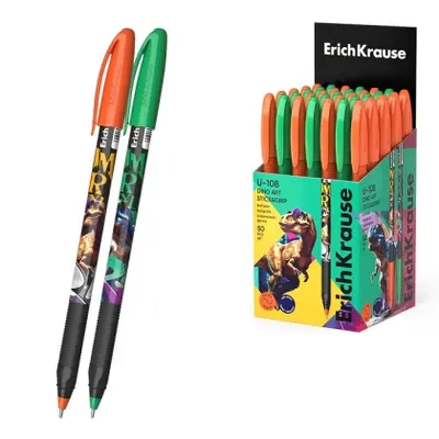 Корица на „Химикалка ErichKrause® U-109 Stick&Grip Dino Art,1.0 mm“