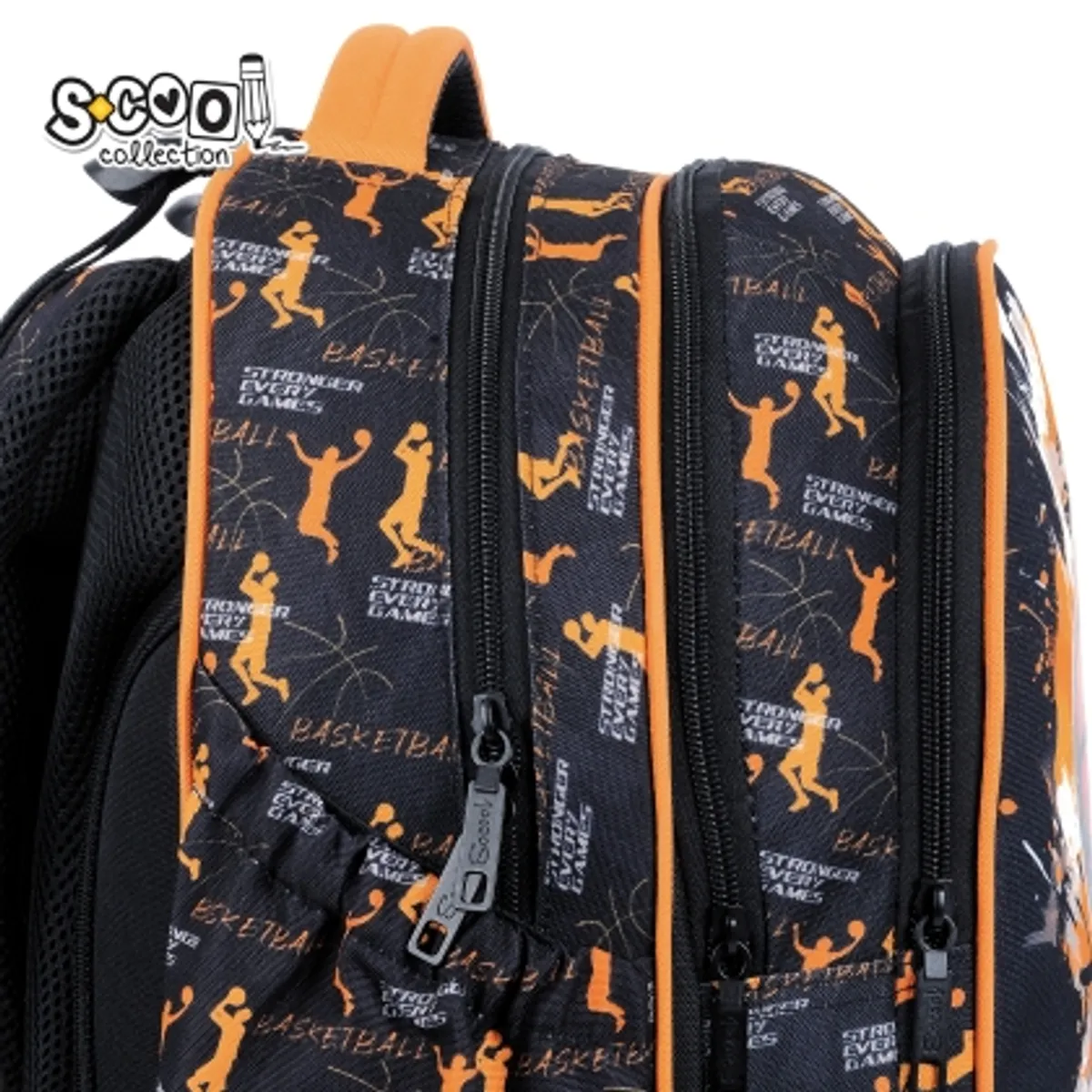 Aнатомична раница SCOOL® BASKETBALL с твърдо дъно — снимка 9