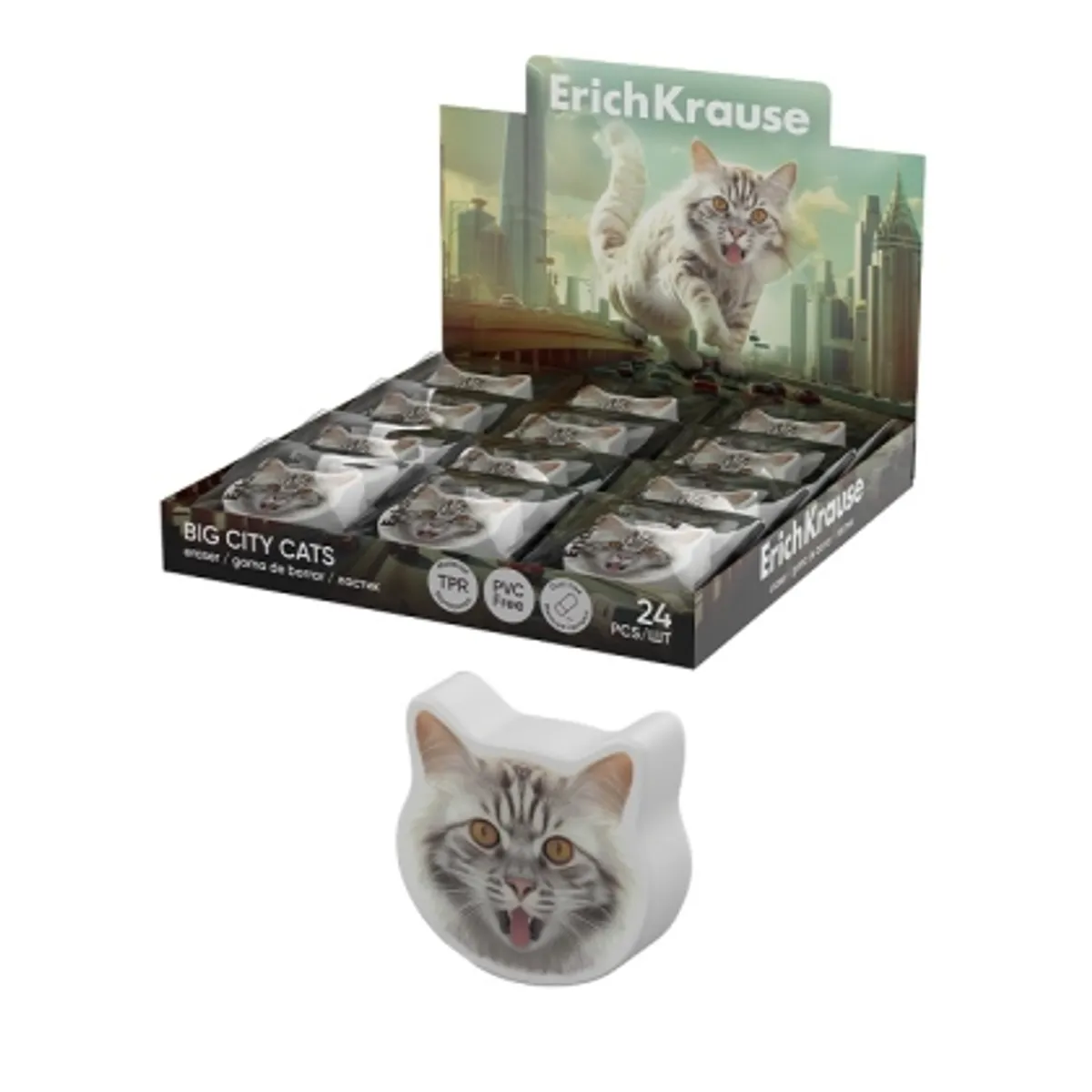 Гума ErichKrause® Big City Cats
