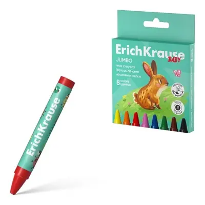 Корица на „Восъчни пастели ErichKrause® Baby Jumbo, кръгли, 11 мм, 8 цвята"