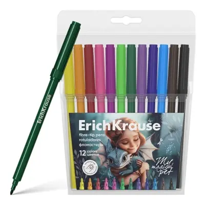 Корица на „Флумастери ErichKrause® Magic Pet, Washable, 12 цвята“