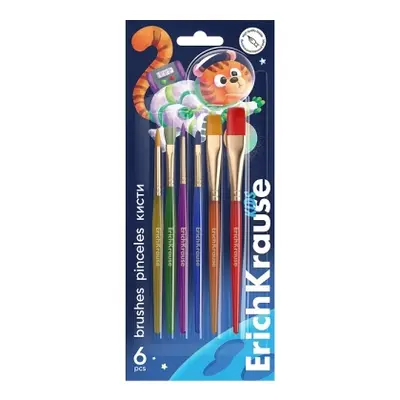 Корица на „Комплект четки ErichKrause® Space Animals, 6 бр."