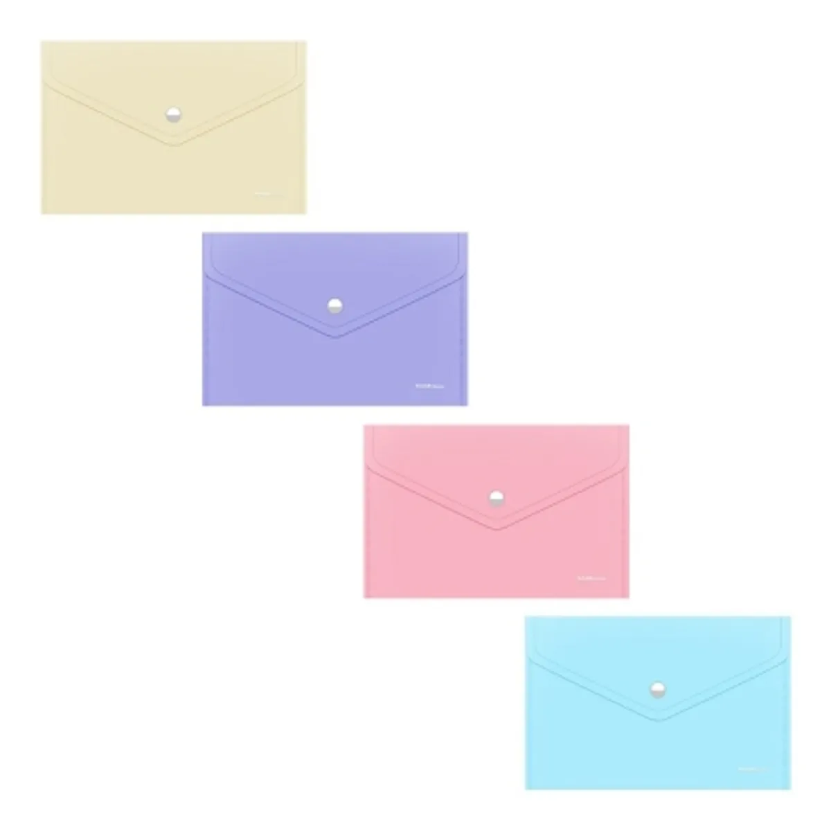 Папкас копче ErichKrause® Fizzy Pastel, Card Size, непрозрачна, 4 цвята — снимка 1