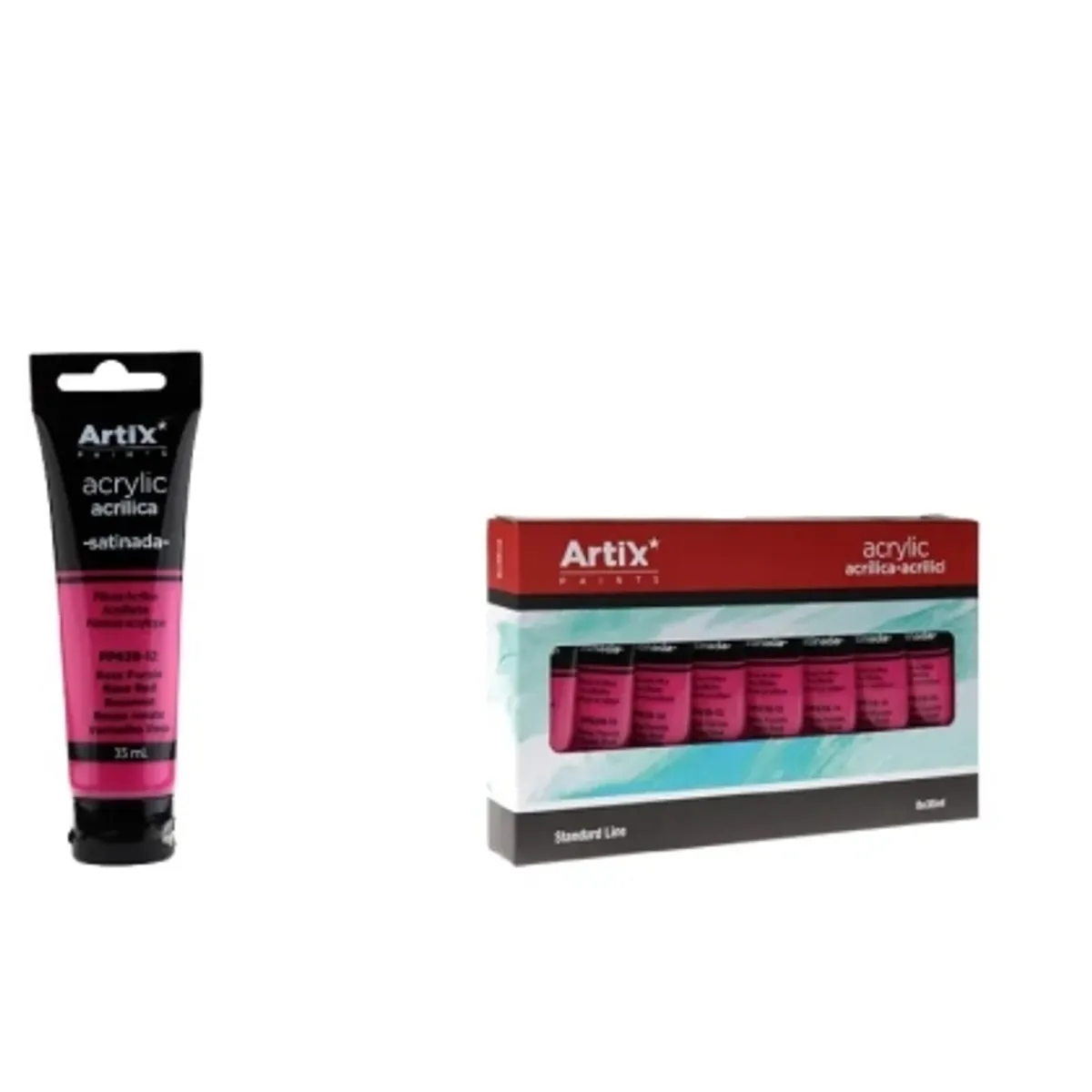 Акрилна боя MP Artix, розов, 35 ml.