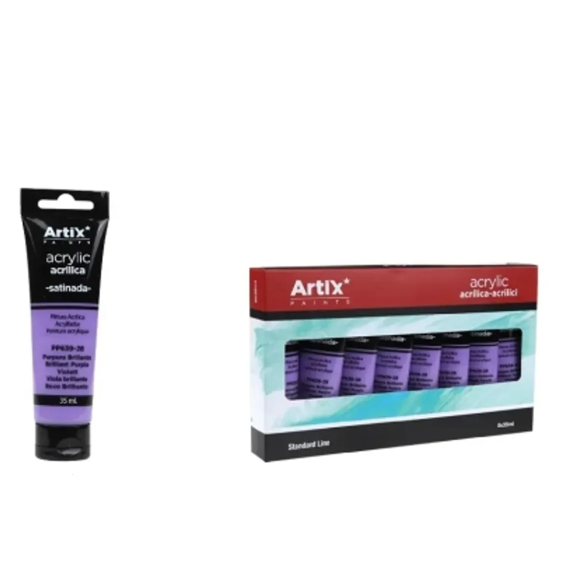 Акрилна боя MP Artix, лилав, 35 ml.