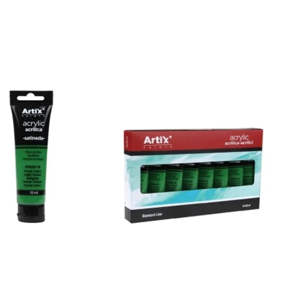 Акрилна боя MP Artix, зелен, 35 ml.