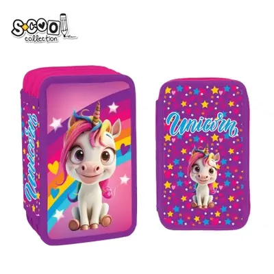 Корица на „Несесер с 3 ципа SCOOL® UNICORN, 39 части"