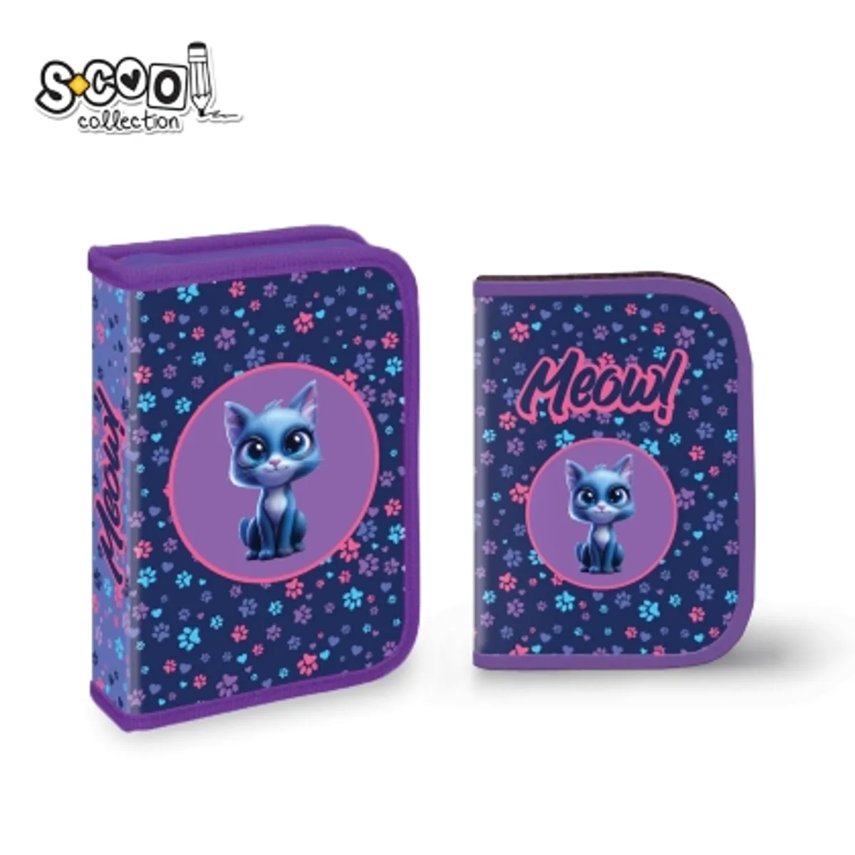 Несесер с 1 цип SCOOL® MEOW, 32 части — снимка 1