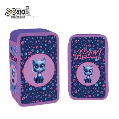 Корица на „Несесер с 3 ципа SCOOL® MEOW, 39 части"