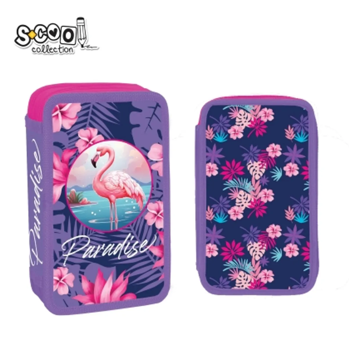 Несесер с 2 ципа SCOOL® PARADISE, 29 части — снимка 1