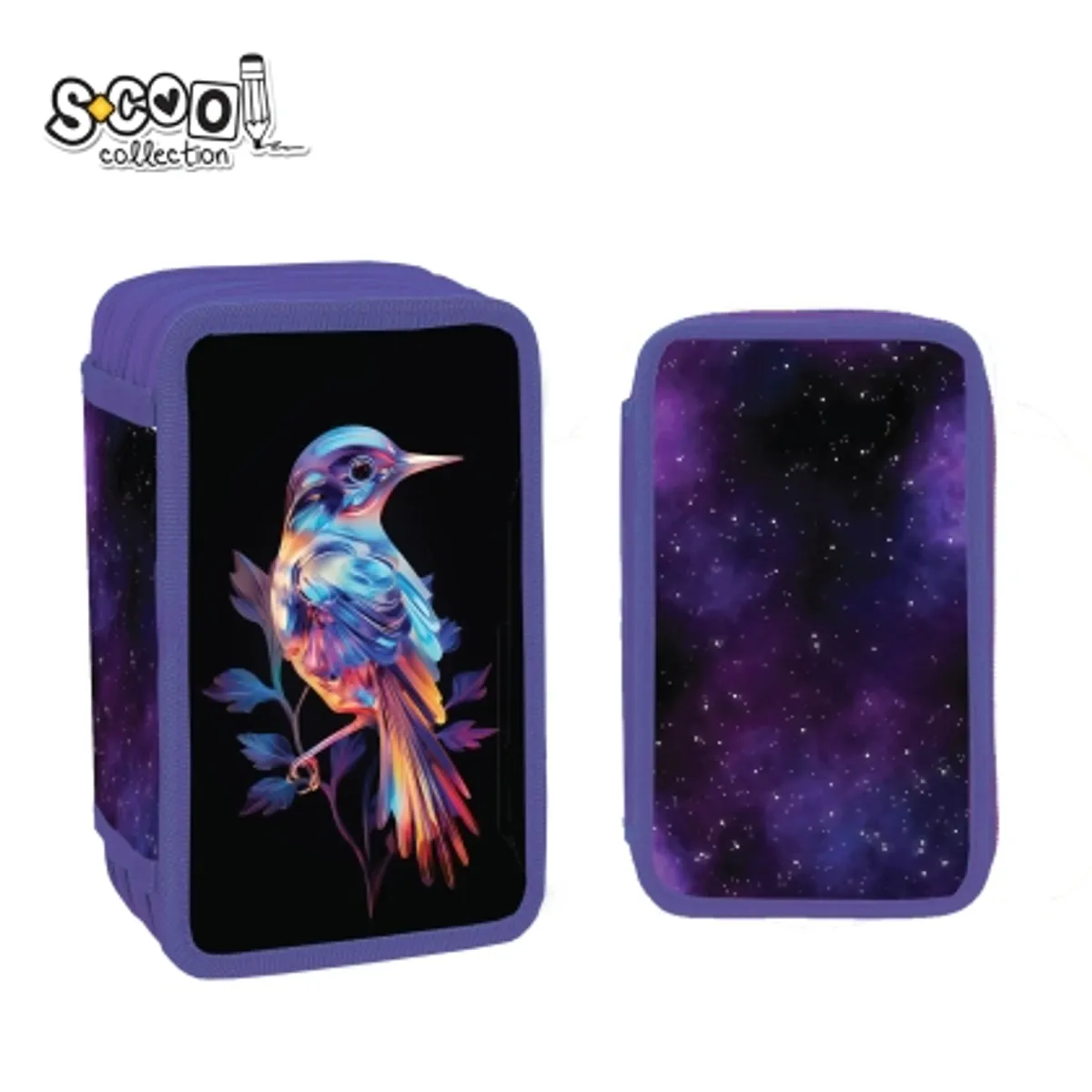 Несесер с 3 ципа SCOOL® BIRDY, 39 части — снимка 1