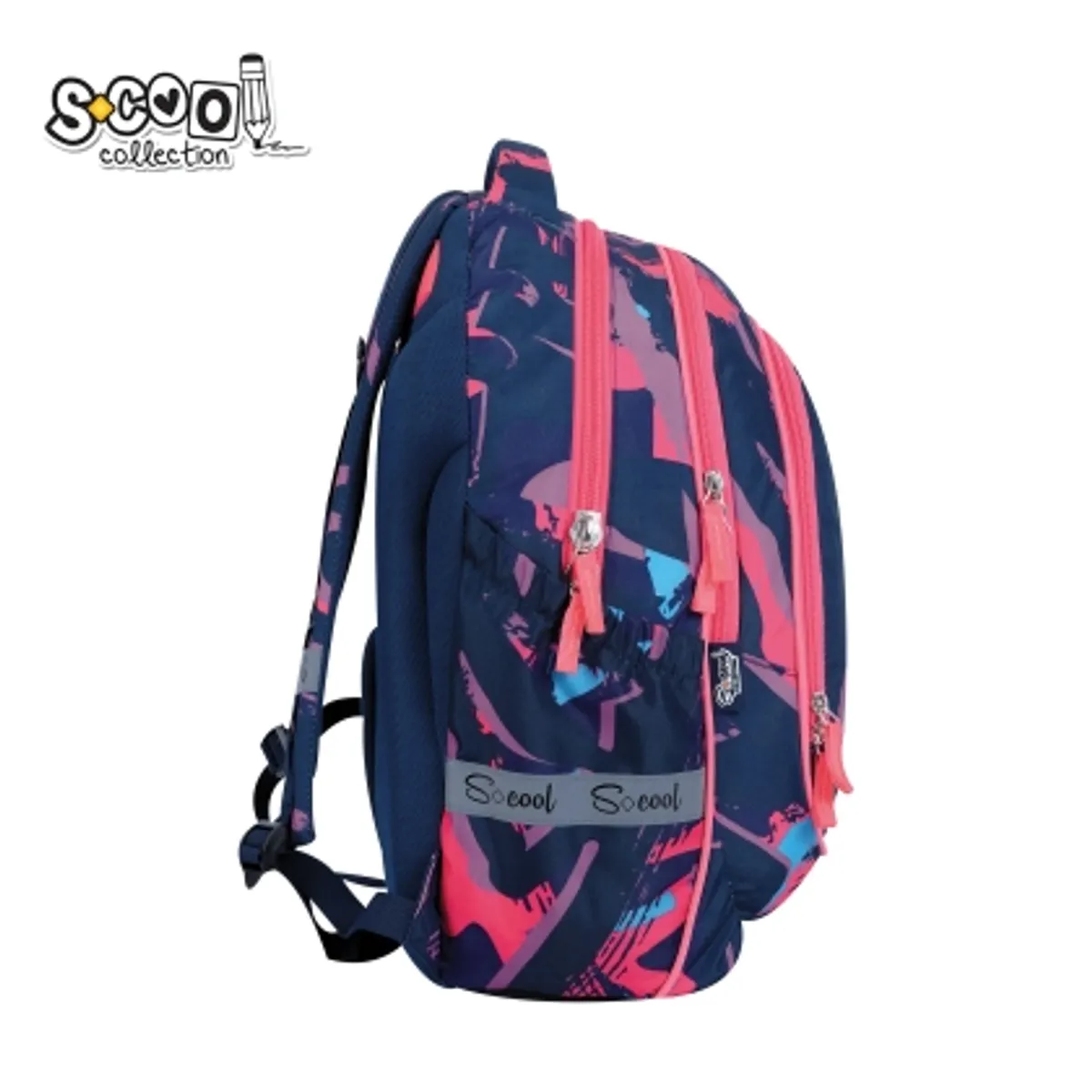 Анатомична раница SCOOL® LIGHT PURPLE, олекотена — снимка 4