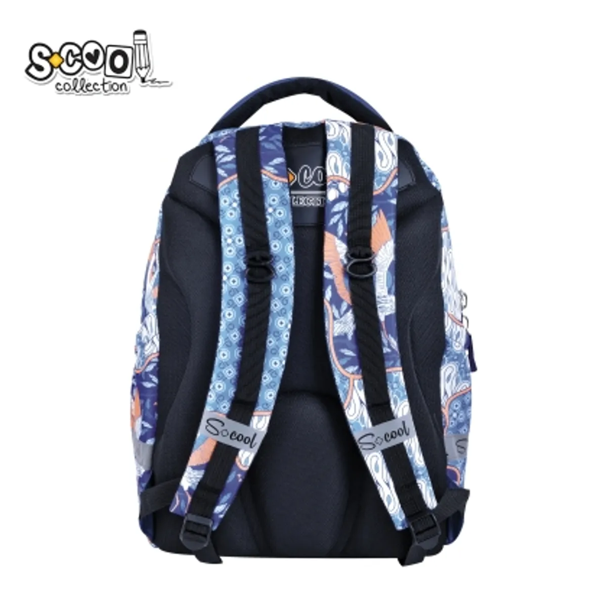 Анатомична раница SCOOL® LIGHT BLUE BIRD — снимка 3