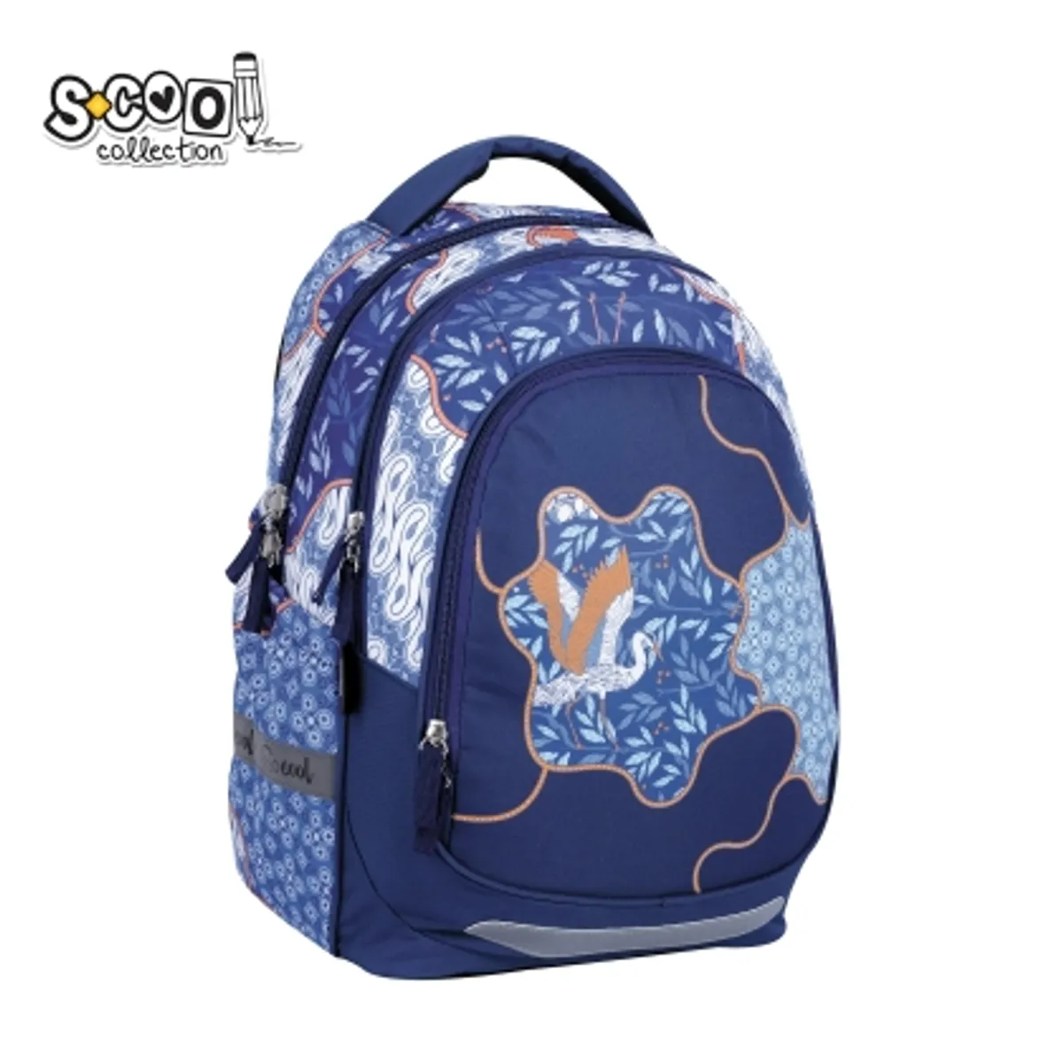 Анатомична раница SCOOL® LIGHT BLUE BIRD — снимка 4
