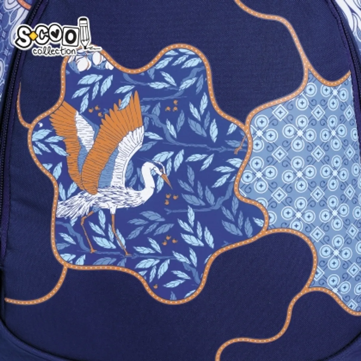 Анатомична раница SCOOL® LIGHT BLUE BIRD — снимка 5