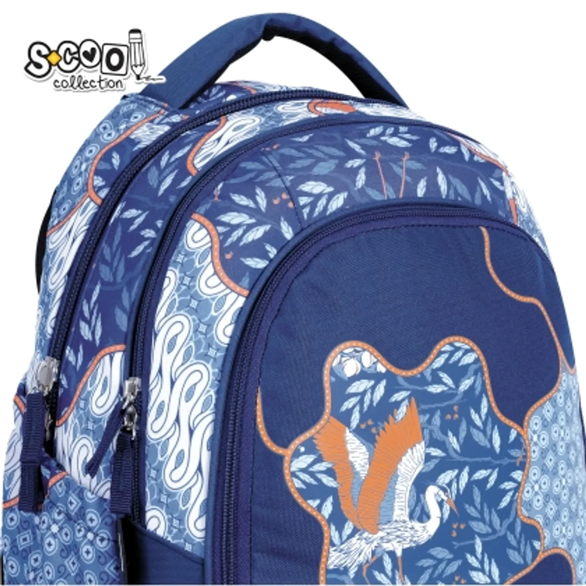 Анатомична раница SCOOL® LIGHT BLUE BIRD — снимка 6
