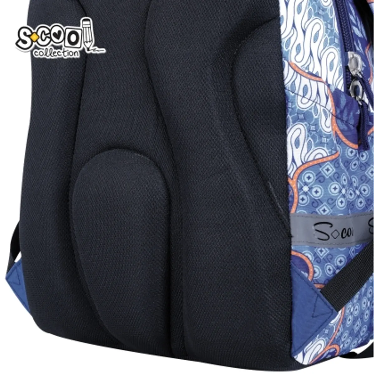 Анатомична раница SCOOL® LIGHT BLUE BIRD — снимка 7