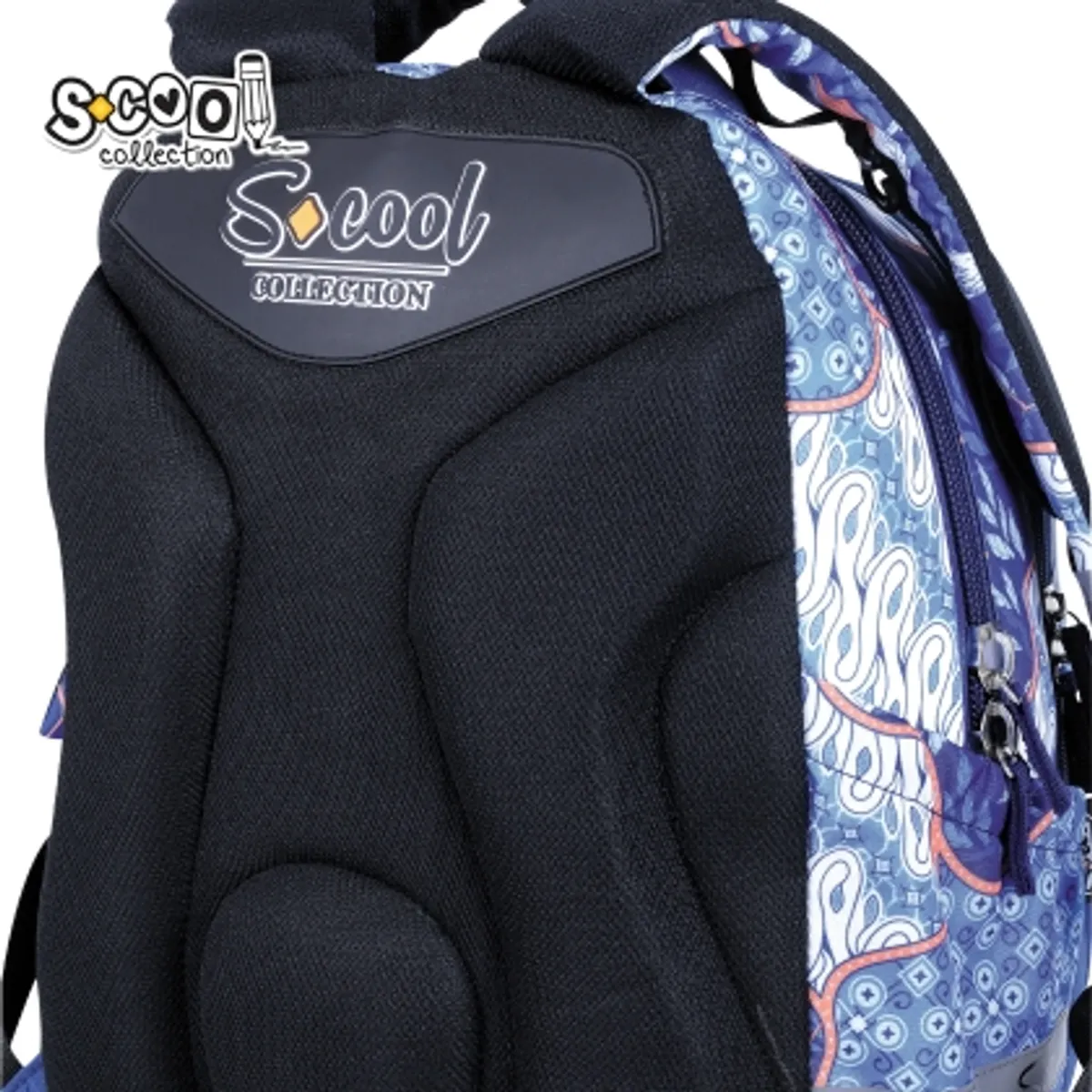 Анатомична раница SCOOL® LIGHT BLUE BIRD — снимка 8