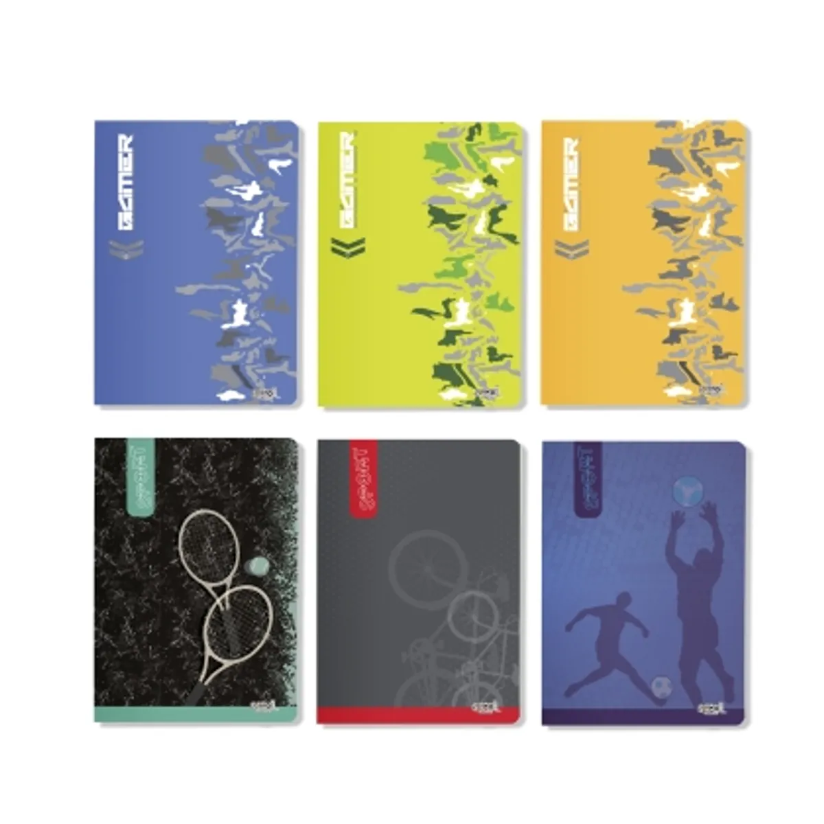 Tетрадки, А4, 80 листа SCOOL® РЕД, UV ЛАК, МОМЧЕ