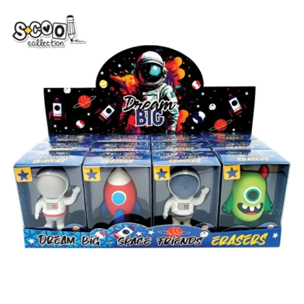 Гума играчка SCOOL “SPACE FRIENDS”, снимка 1