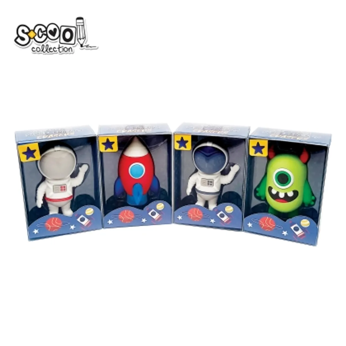 Гума играчка SCOOL “SPACE FRIENDS”, снимка 2