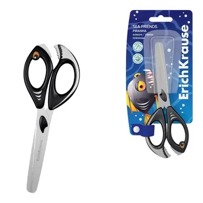 Корица на „Ножици ErichKrause® Sea Friends Piranha, 14.5 см (блистер 1 бр.)"