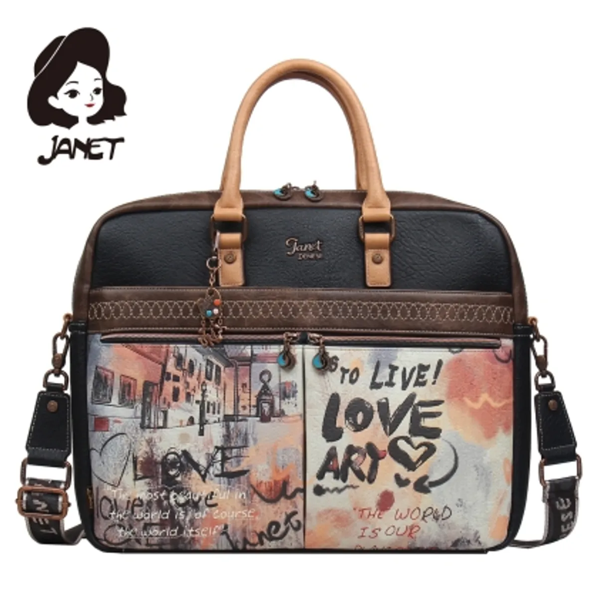 Чанта JANET " ART GALLERY" — снимка 1