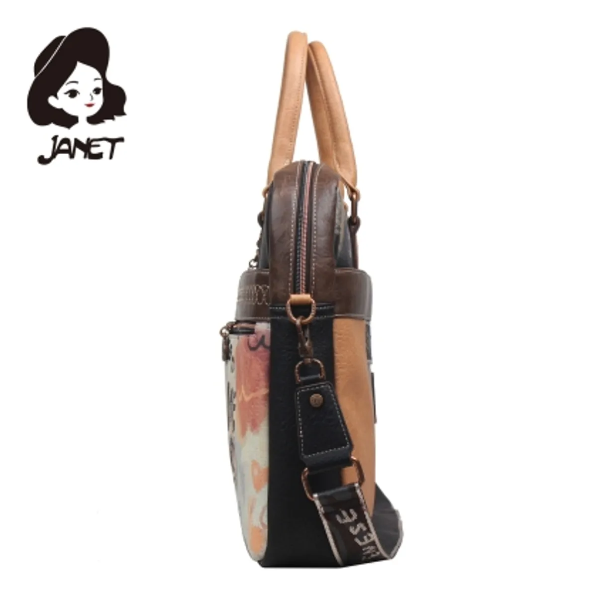 Чанта JANET " ART GALLERY" — снимка 3
