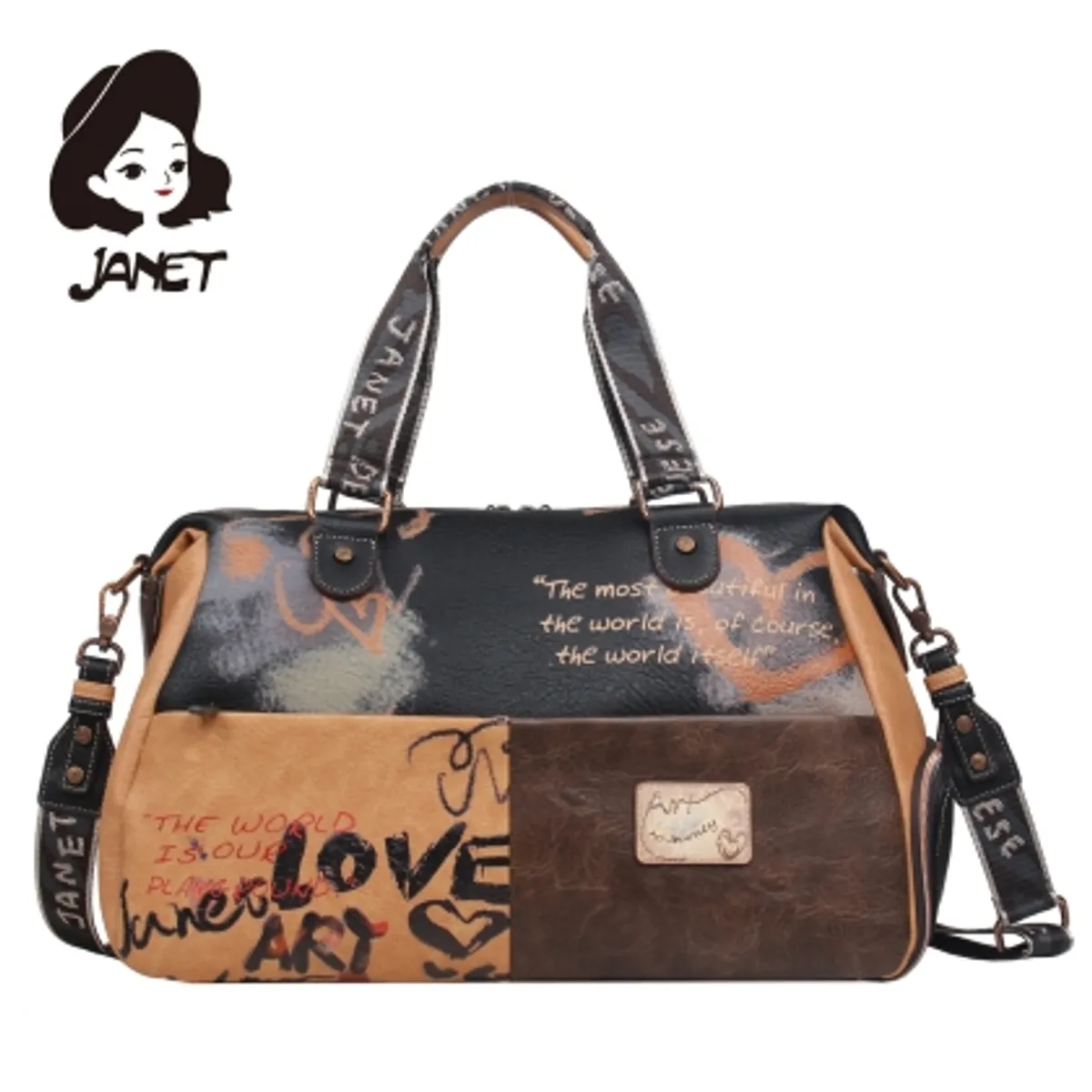 Чанта JANET " ART GALLERY" — снимка 4