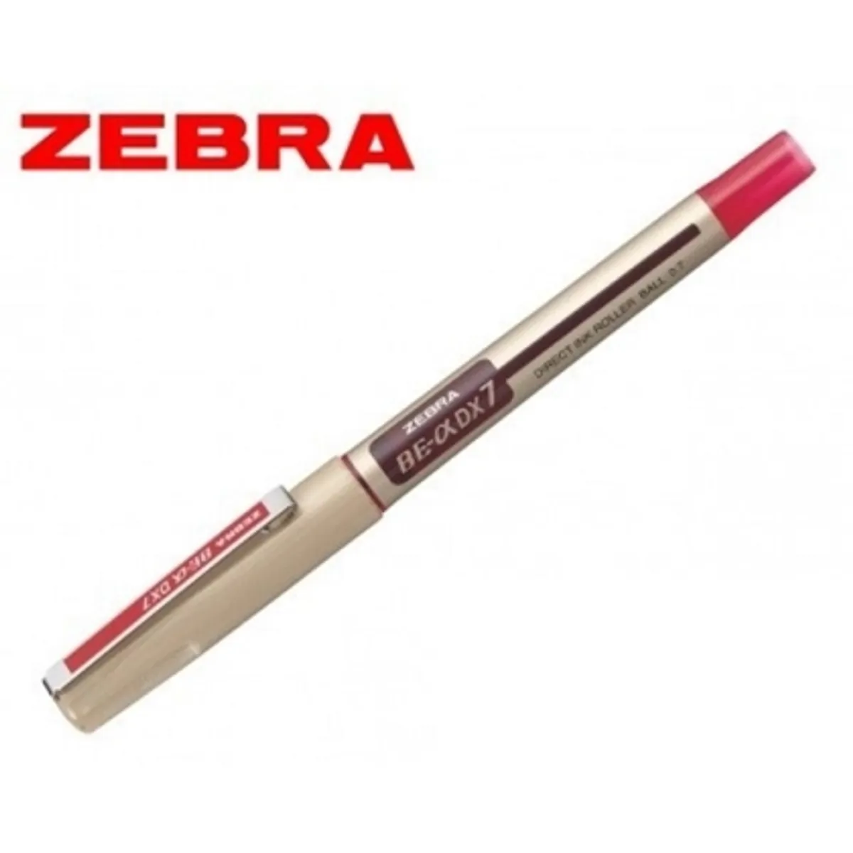 Ролер Zebra BE-DX7 с връх на игла, 0.7 mm, червен — снимка 2