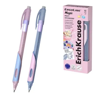 Корица на „Изтриваема гел химикалка ErichKrause ErgoLine® Milky 0.5mm"