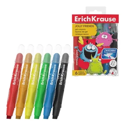 Корица на „Гел пастели ErichKrause® Jolly Friends, 6 цвята"