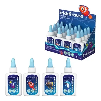 Корица на „Бяло PVA лепило ErichKrause® EasyStick Sea Friends, 40 ml, микс"
