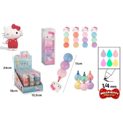 Корица на „Текст маркер MP Hello Kitty, флуоресцентен 3 в 1"