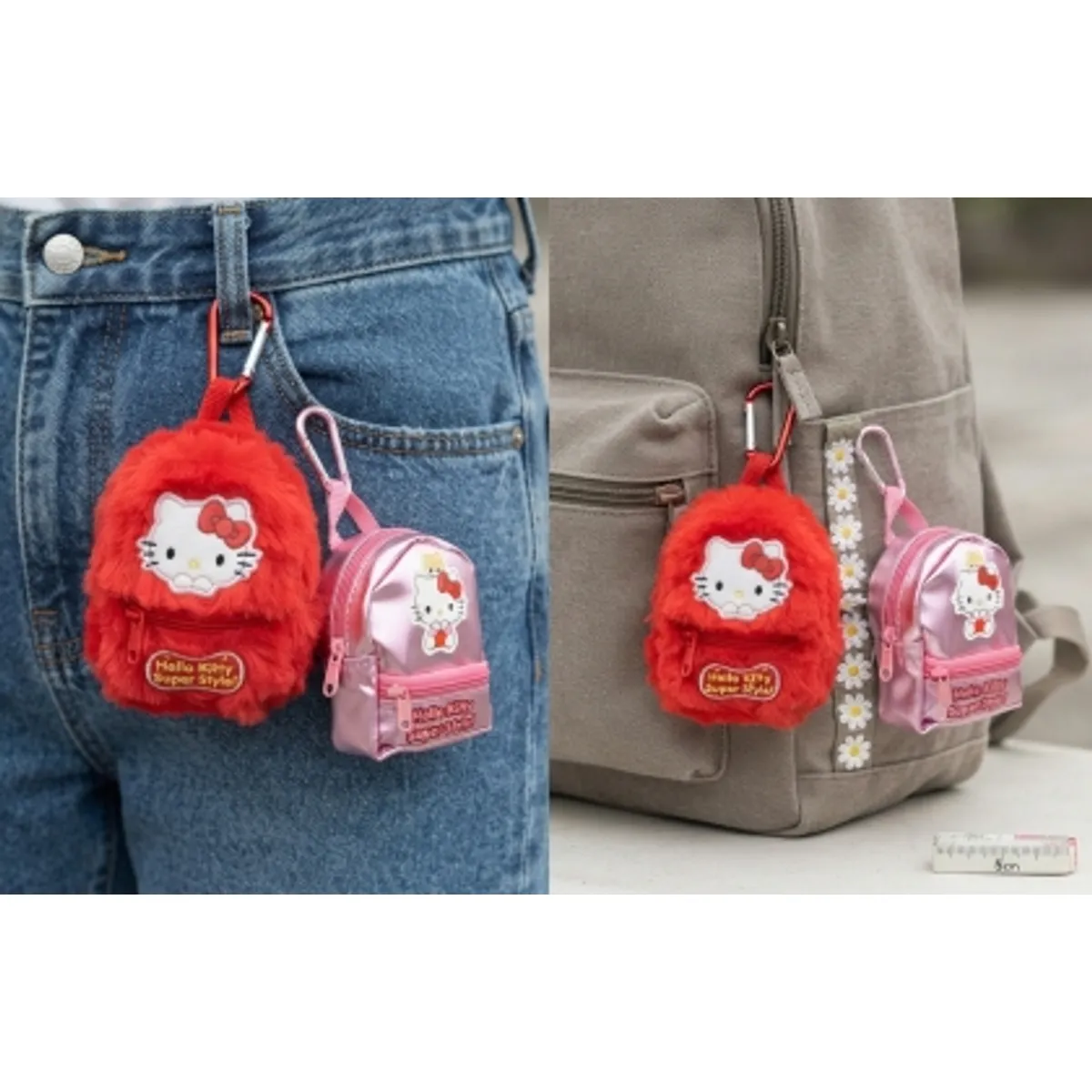 Портмоне с карабинер, тефтер, химикалка и стикери HELLO KITTY — снимка 1