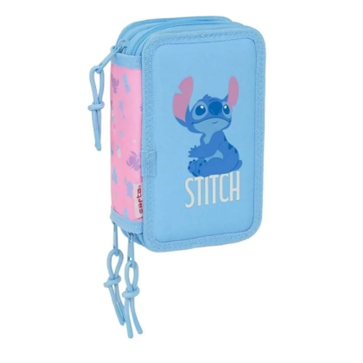 Несесер с три ципа SAFTA STITCH "BRIGHT", 37 части — снимка 1