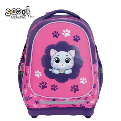 Корица на „Анатомична раница SCOOL® THINK PINK с твърдо дъно, 24L“