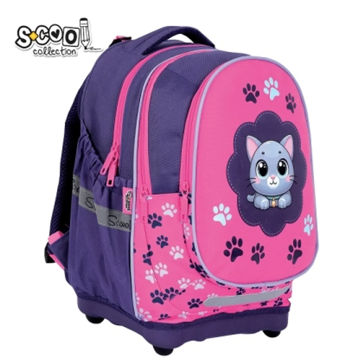 Анатомична раница SCOOL® THINK PINK с твърдо дъно, 24L, снимка 2
