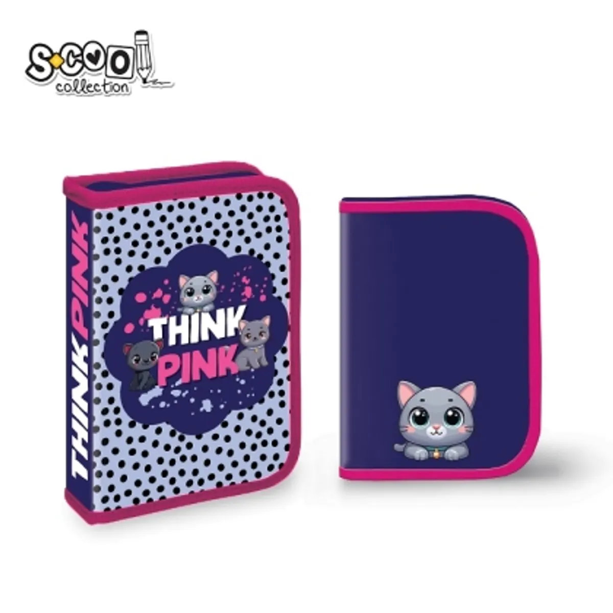 Несесер с 1 цип SCOOL® THINK PINK 32 части — снимка 1