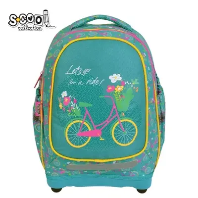 Корица на „Анатомична раница SCOOL® LET'S GO FOR A RIDE с твърдо дъно, 24L"