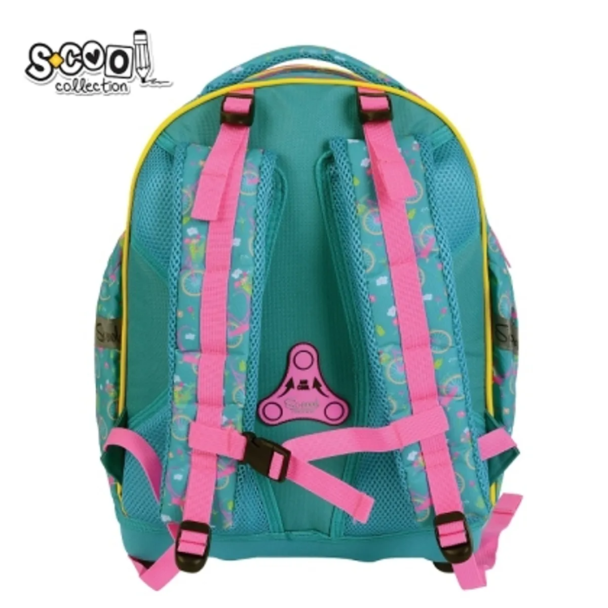 Анатомична раница SCOOL® LET'S GO FOR A RIDE с твърдо дъно, 24L — снимка 3