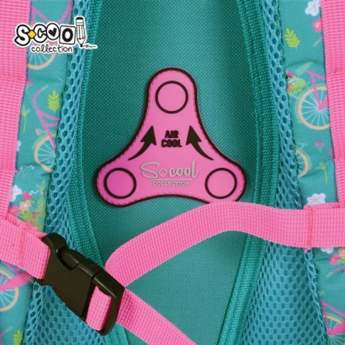 Анатомична раница SCOOL® LET'S GO FOR A RIDE с твърдо дъно, 24L — снимка 8