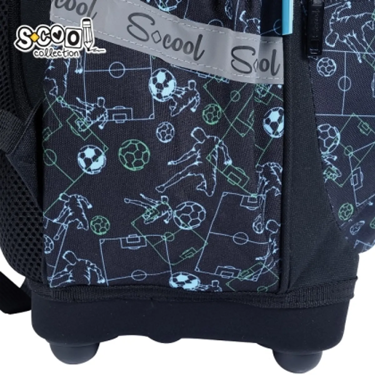 Анатомична раница SCOOL® FOOTBALL с твърдо дъно, 24L, снимка 4