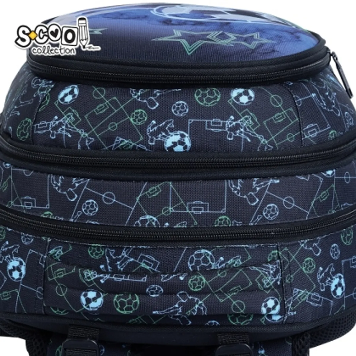 Анатомична раница SCOOL® FOOTBALL с твърдо дъно, 24L, снимка 6
