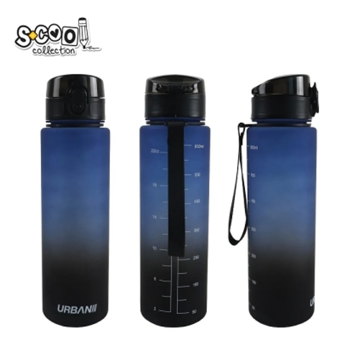 Бутилка за вода SCOOL® DARK BLUE